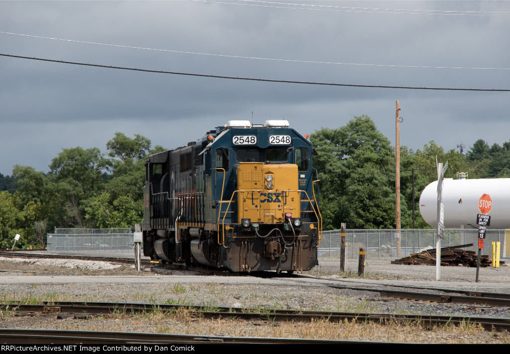 CSXT 2548 at Waterville Yard